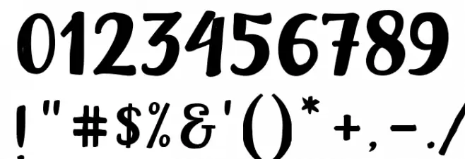 ChandelleDisplay Font OTHER CHARS