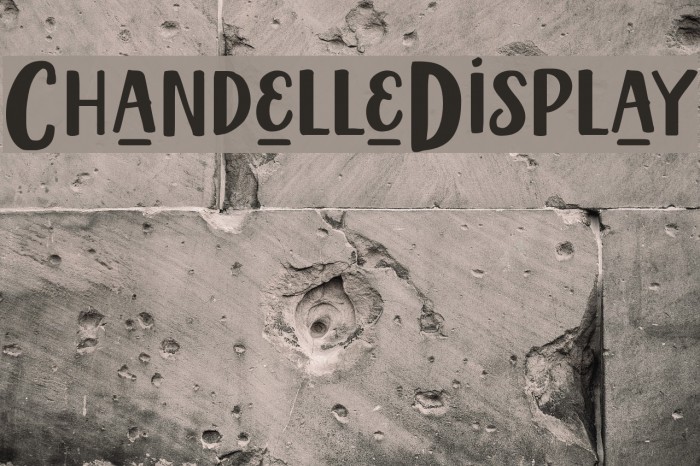 ChandelleDisplay Font examples