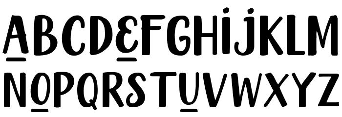 ChandelleDisplay Font LOWERCASE