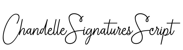 ChandelleSignaturesScript  Free Fonts Download