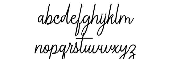 ChandelleSignaturesScript Schriftart Kleinbuchstaben