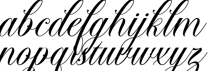 Chandiluna Font LOWERCASE