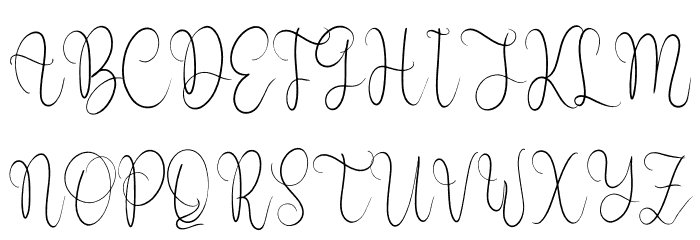 Chandler Beautiful Font UPPERCASE