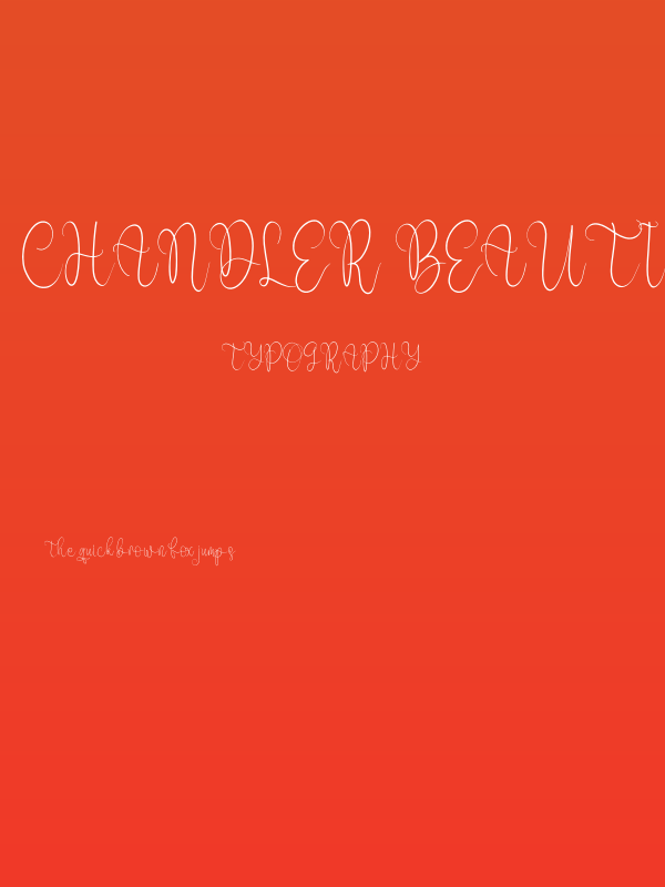 Chandler Beautiful Poster
