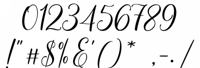 ChandlerScript Font OTHER CHARS