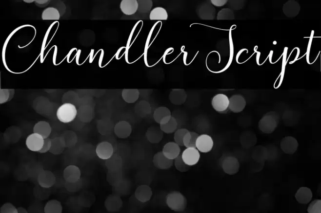 ChandlerScript Font examples
