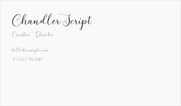 ChandlerScript Business Card