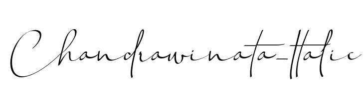 Chandrawinata-Italic  font caratteri gratis
