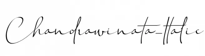 Chandrawinata-Italic  Frei Schriftart Herunterladen