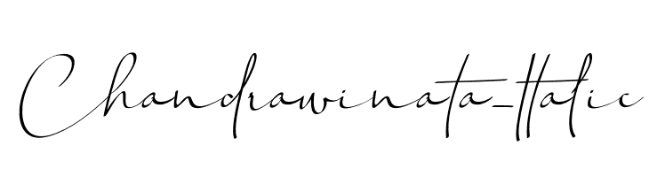Chandrawinata-Italic  Скачать бесплатные шрифты