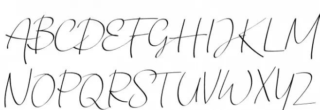 Chandrawinata-Italic 字体 大写