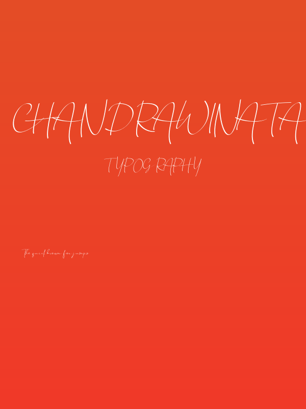 Chandrawinata-Italic Poster