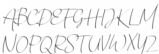 Chandrawinata-Italic 字体 大写