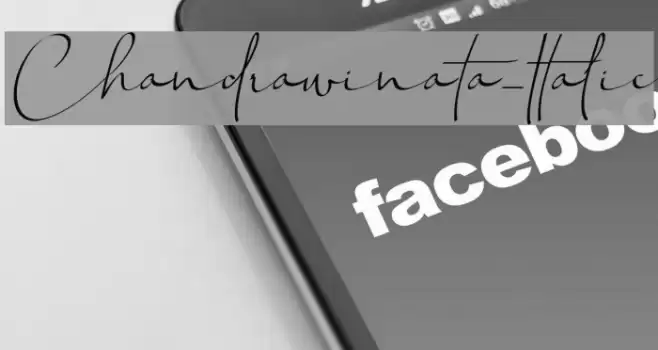 Chandrawinata-Italic Caratteri examples