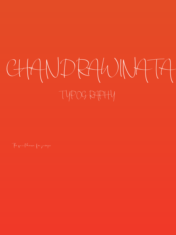 Chandrawinata-Regular Poster