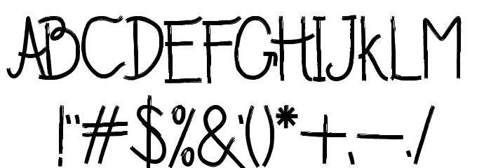 Chandry Regular Font OTHER CHARS