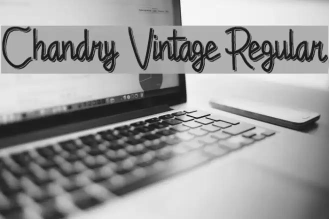 Chandry Vintage Regular Font examples