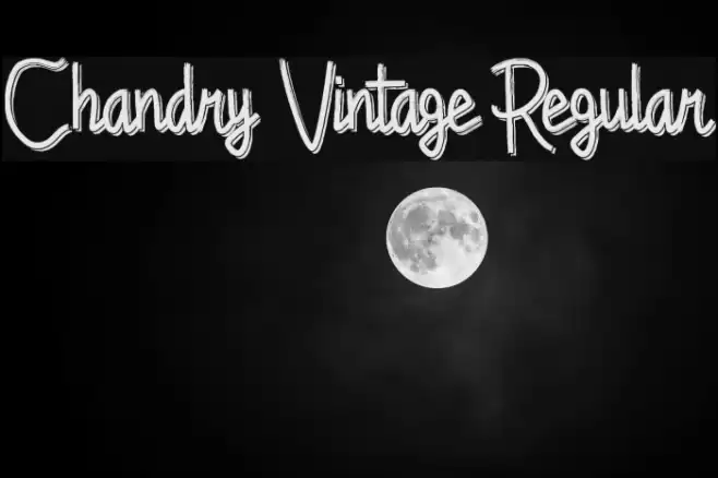 Chandry Vintage Regular Font examples