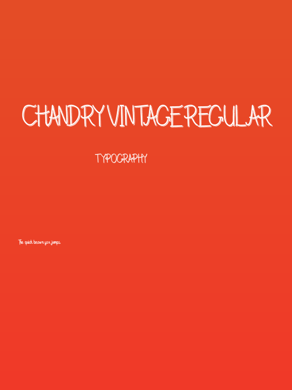 Chandry Vintage Regular Poster
