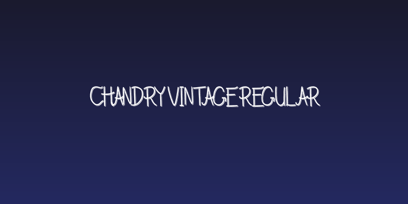 Chandry Vintage Regular Social Header