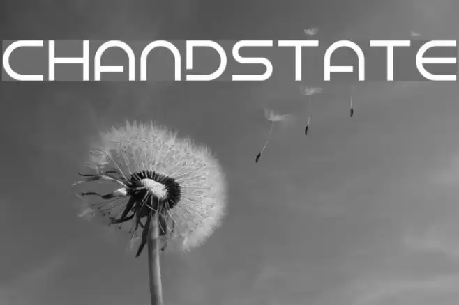 Chandstate Font examples