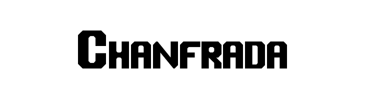 Chanfrada  font caratteri gratis