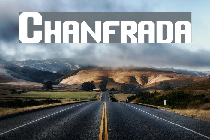 Chanfrada Font examples
