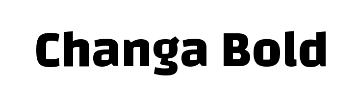 Changa Bold  baixar fontes gratis