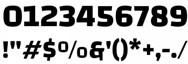 Changa Bold Font OTHER CHARS