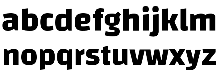 Changa Bold Font LOWERCASE