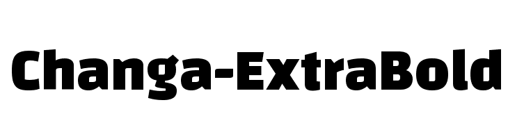 Changa-ExtraBold  免费字体下载