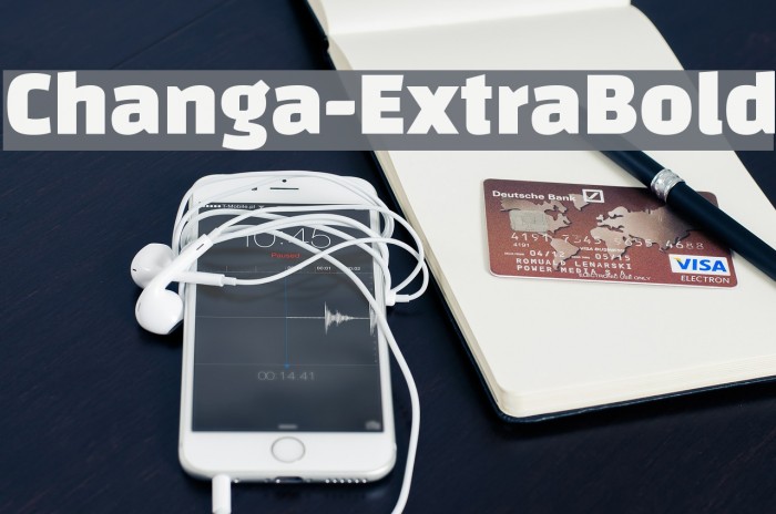 Changa-ExtraBold Font examples