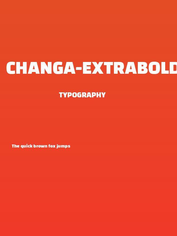 Changa-ExtraBold Poster