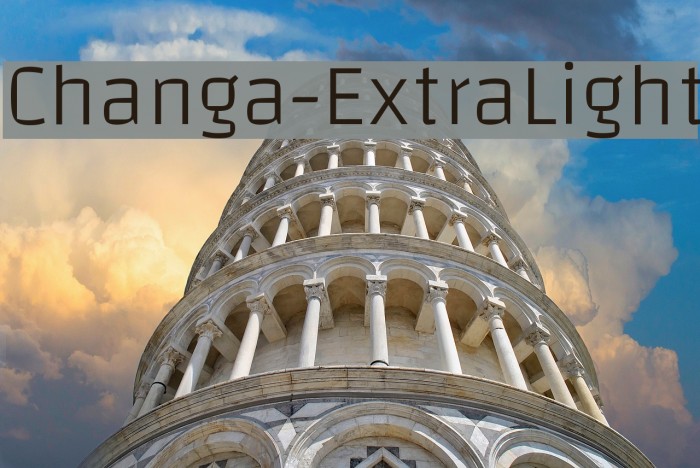 Changa-ExtraLight Font examples