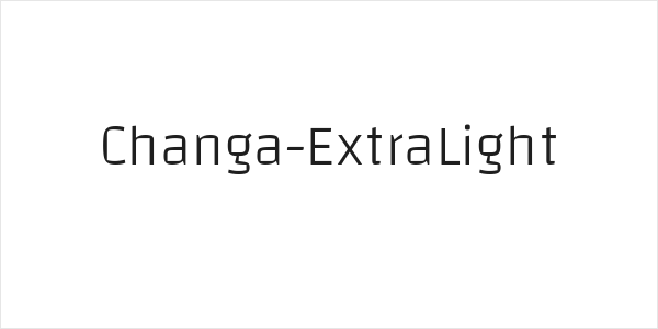 Changa-ExtraLight Logo