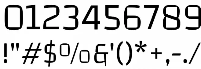 Changa-Light Font OTHER CHARS