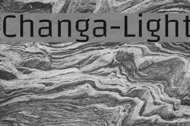 Changa-Light Font examples