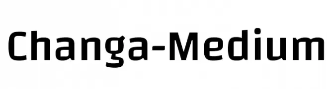 Changa-Medium  Fuentes Gratis Descargar