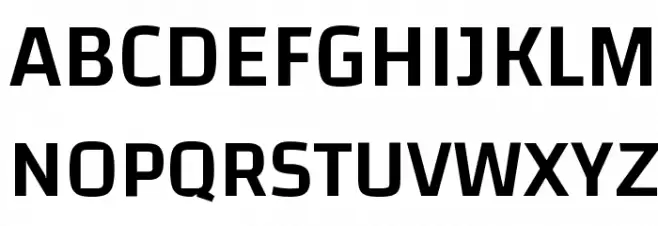Changa-Medium Schriftart Groß
