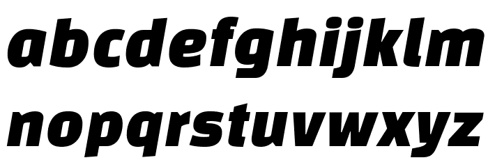 Changa One Italic Font LOWERCASE