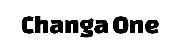 Changa One Font
