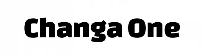 Changa One  Frei Schriftart Herunterladen