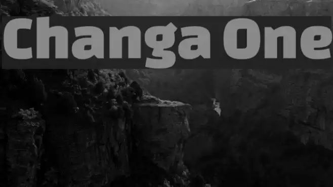 Changa One Font examples