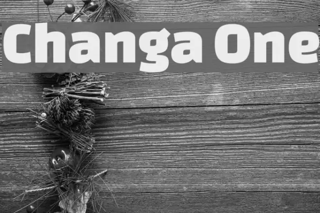Changa One Font examples