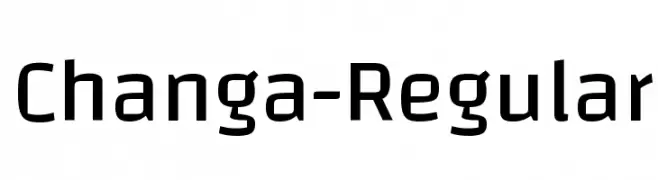 Changa-Regular  Frei Schriftart Herunterladen
