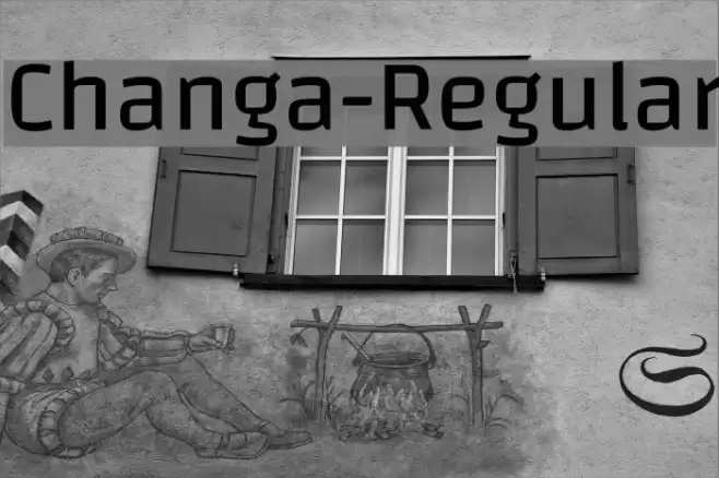Changa-Regular Font examples