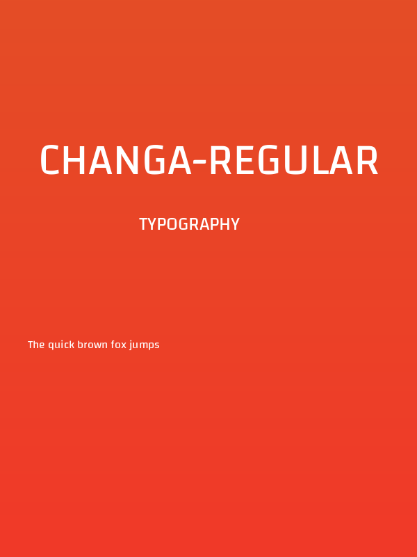 Changa-Regular Poster