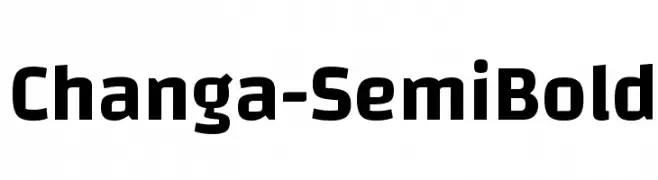 Changa-SemiBold  Frei Schriftart Herunterladen