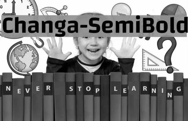 Changa-SemiBold Font examples