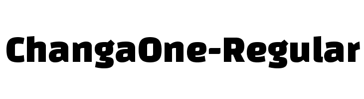 ChangaOne-Regular Font